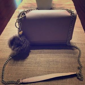 Small blush pink shoulder/crossbody bag